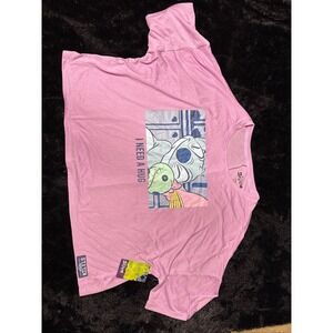 NWT Disney Stitch Women's Sleep Tee with Short Sleeves Pink Super Soft Size XL